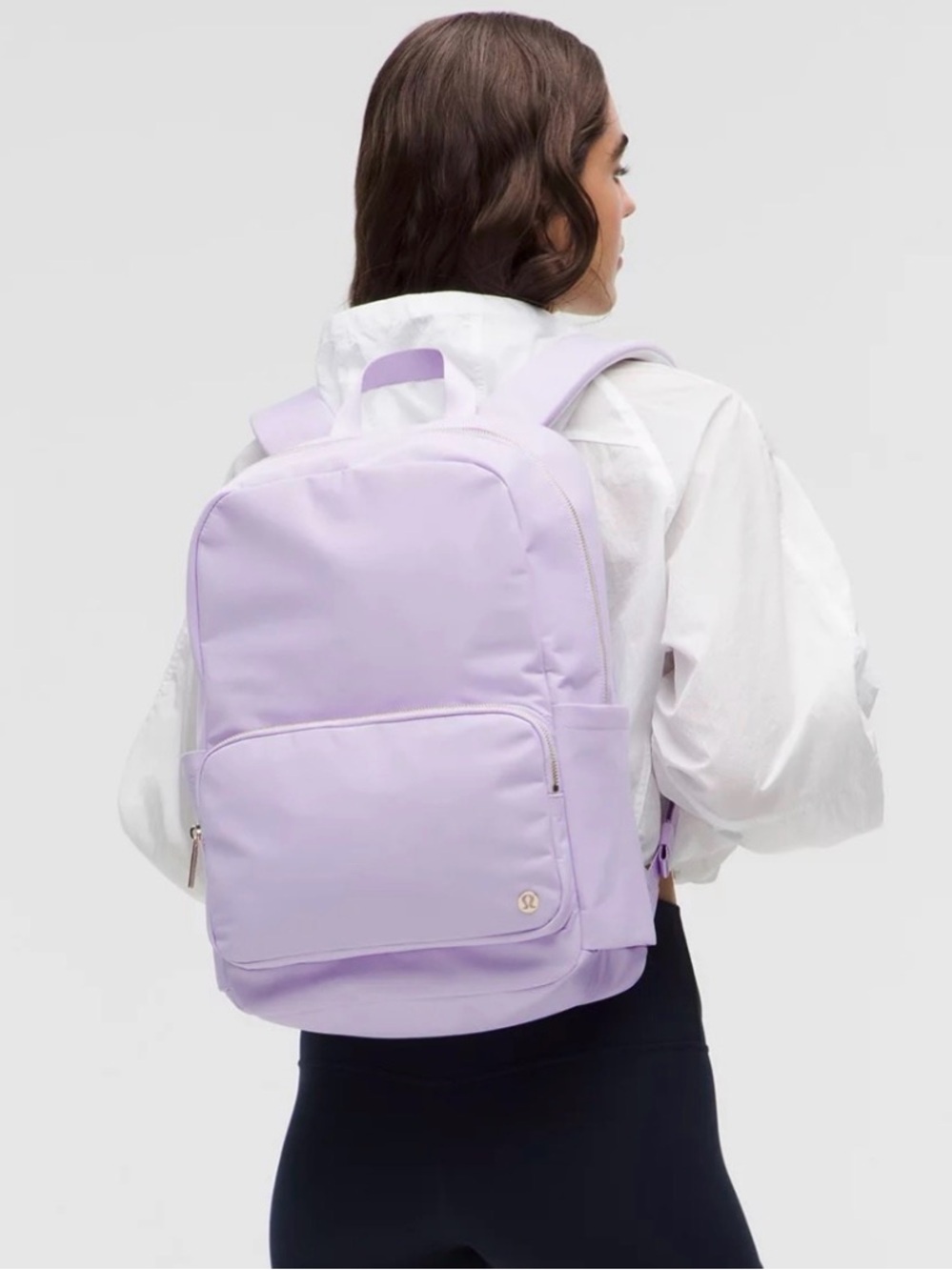 Lululemon NEW Purple Everyday Backpack Gold Metal Hardware